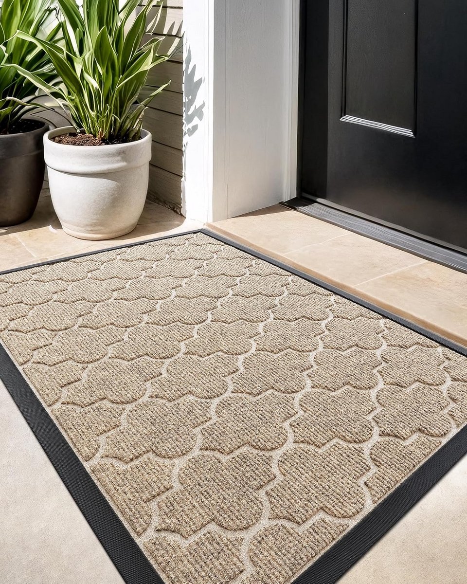 Vuilvangende Buitenmat 60x90 cm - Antislip en Weerbestendige Voordeurmat