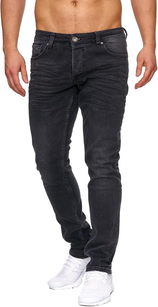 Slim Fit Stretch Jeans voor Heren met Moderne Details