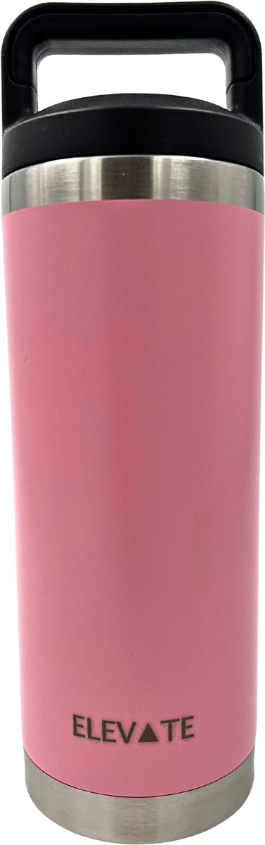 Elevate Premium Thermosfles – 500 ml | Dubbelwandig RVS | Houdt Dranken 24u Koud & 6u Warm | Roze