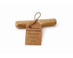 Koffieboom Kauwwortel Hond S - Harde Kauwsnack Hypoallergeen - Voor Kleine Hond Verminderd Tandplak - Animalking - Hondensnacks - Kauwstaaf - Kauwbot - Coffee Wood