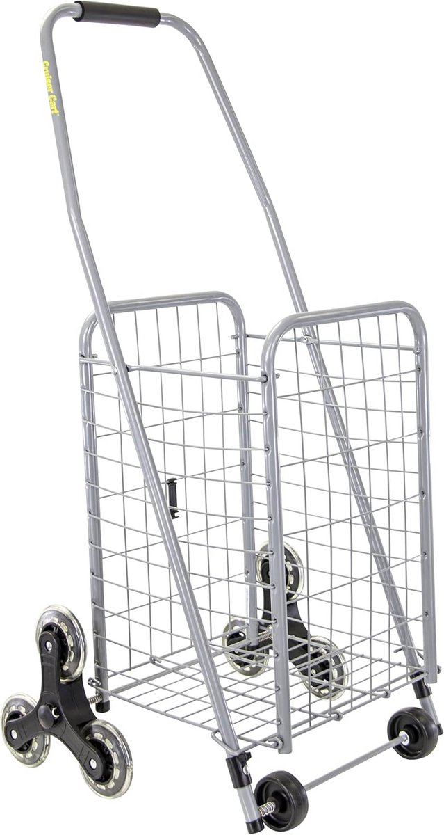 Opvouwbare Boodschappenkar op Wielen - Lichtgewicht Trolley met Vergrendeling