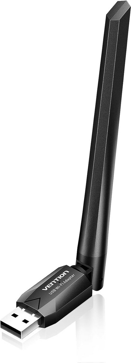 USB WiFi Adapter AC600 Dual Band 2.4/5GHz - Krachtige 6dBi Externe Antenne voor Laptop en Desktop