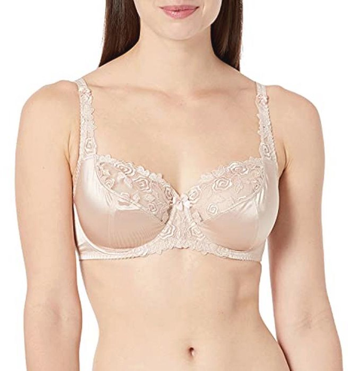 Floral Lace Balcony Bra met Ondersteunende Demi Cups
