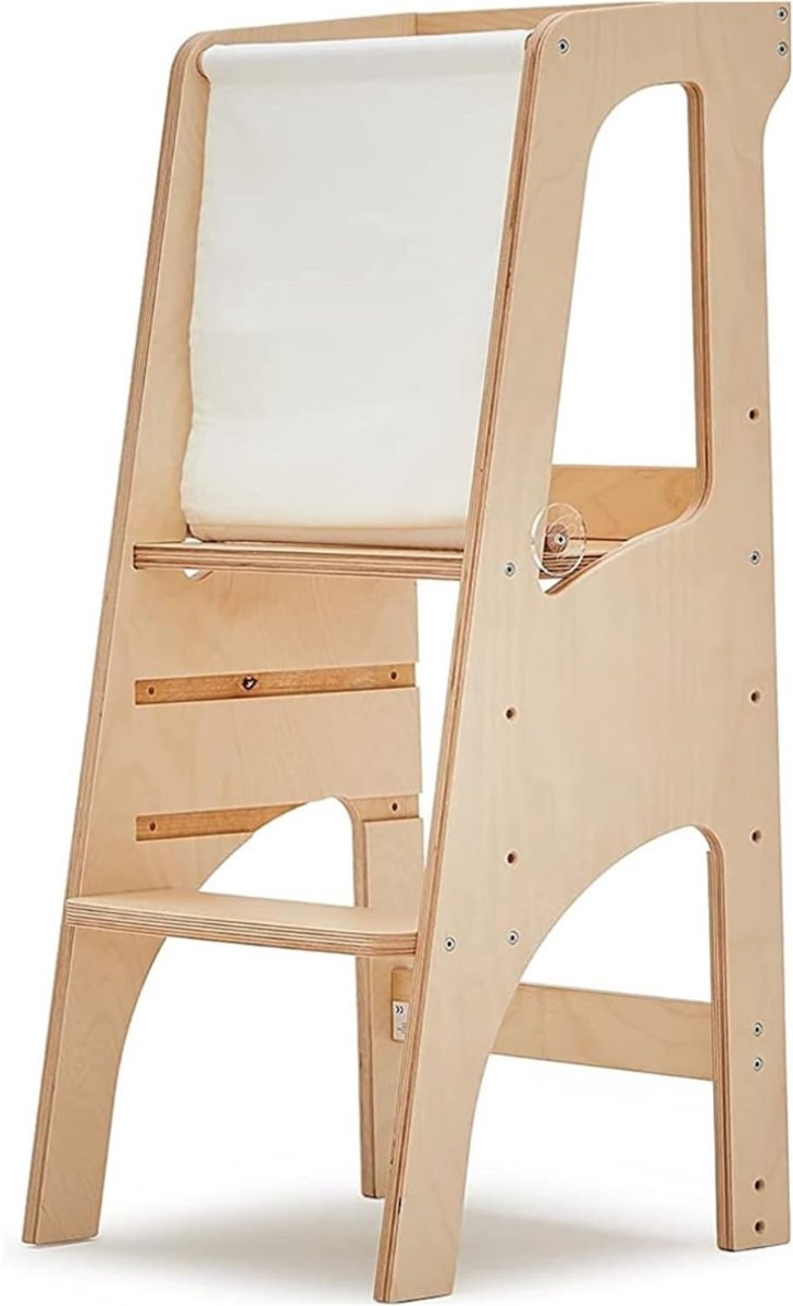 Lexium Leertoren - Montessori Leertoren - Learning Tower - Opstapje - Keukentoren - Leertoren Keukenhulp - Naturel leertoren Montessori - Kindertrap - Leertoren peuters - Leer toren - Leertorens