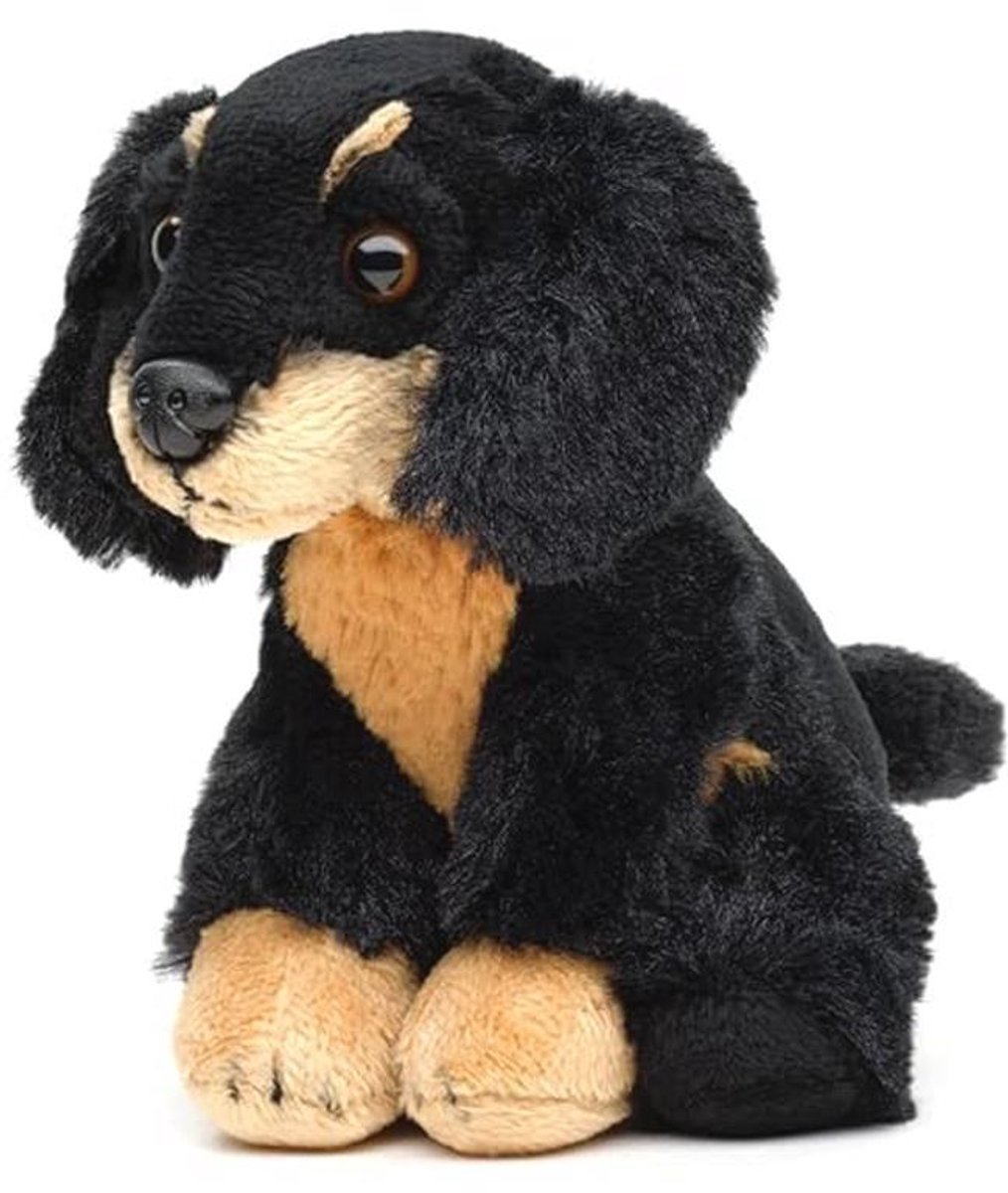 Teckel Pluche Knuffeldier - Zittend 13 cm