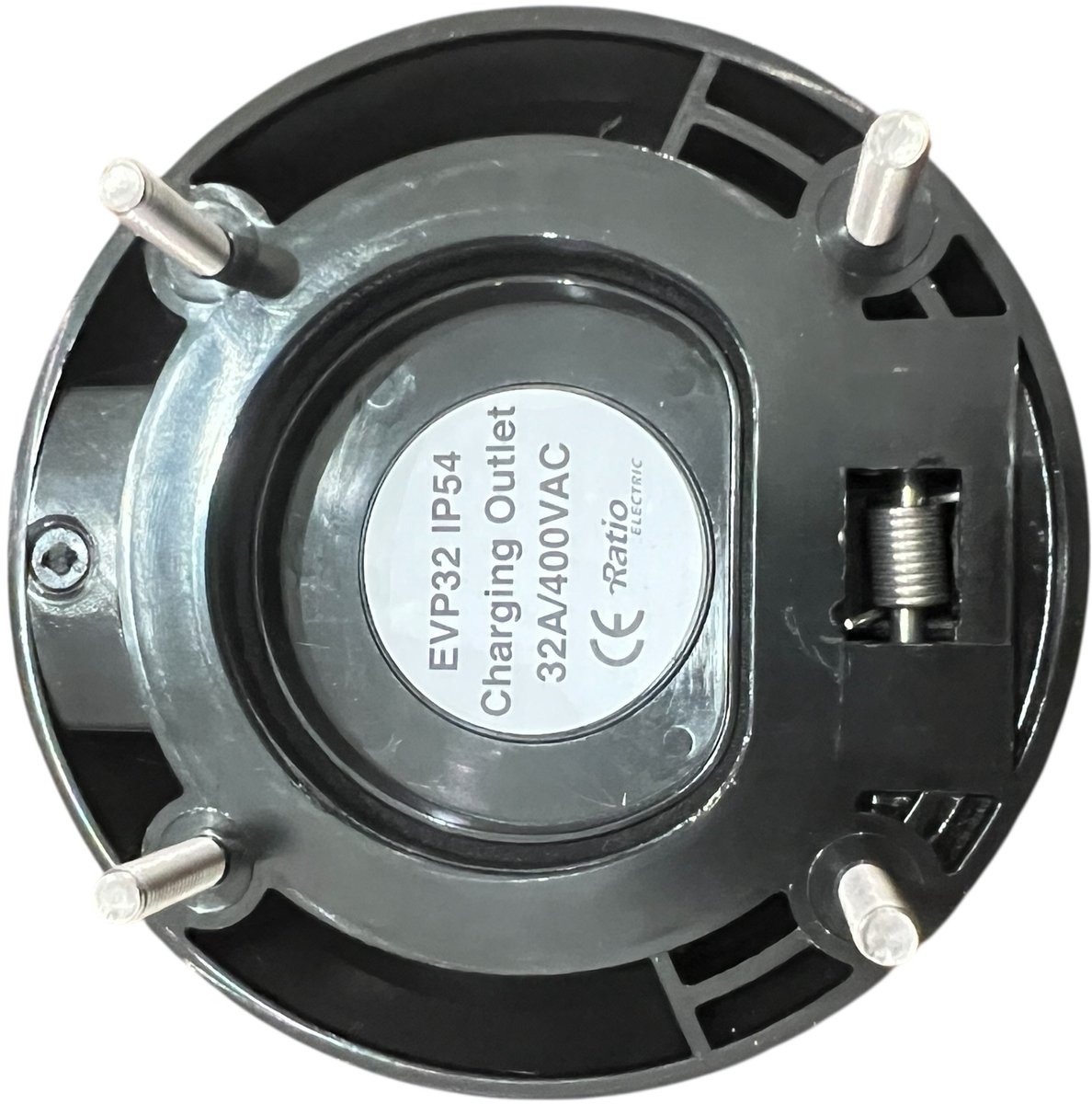 Ratio Electric Charging Outlet IP54 32A / 400VAC Veerklep Rond