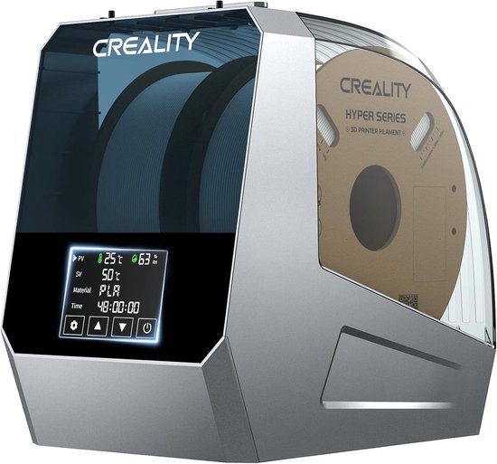 Creality Filament Droogbox Plus - 2 Rolls - 3D-printer Filamentdroogbox met Ingebouwde Ventilator - Filament Geheugensteun - Filament Ontvochtiger - Filament Houder