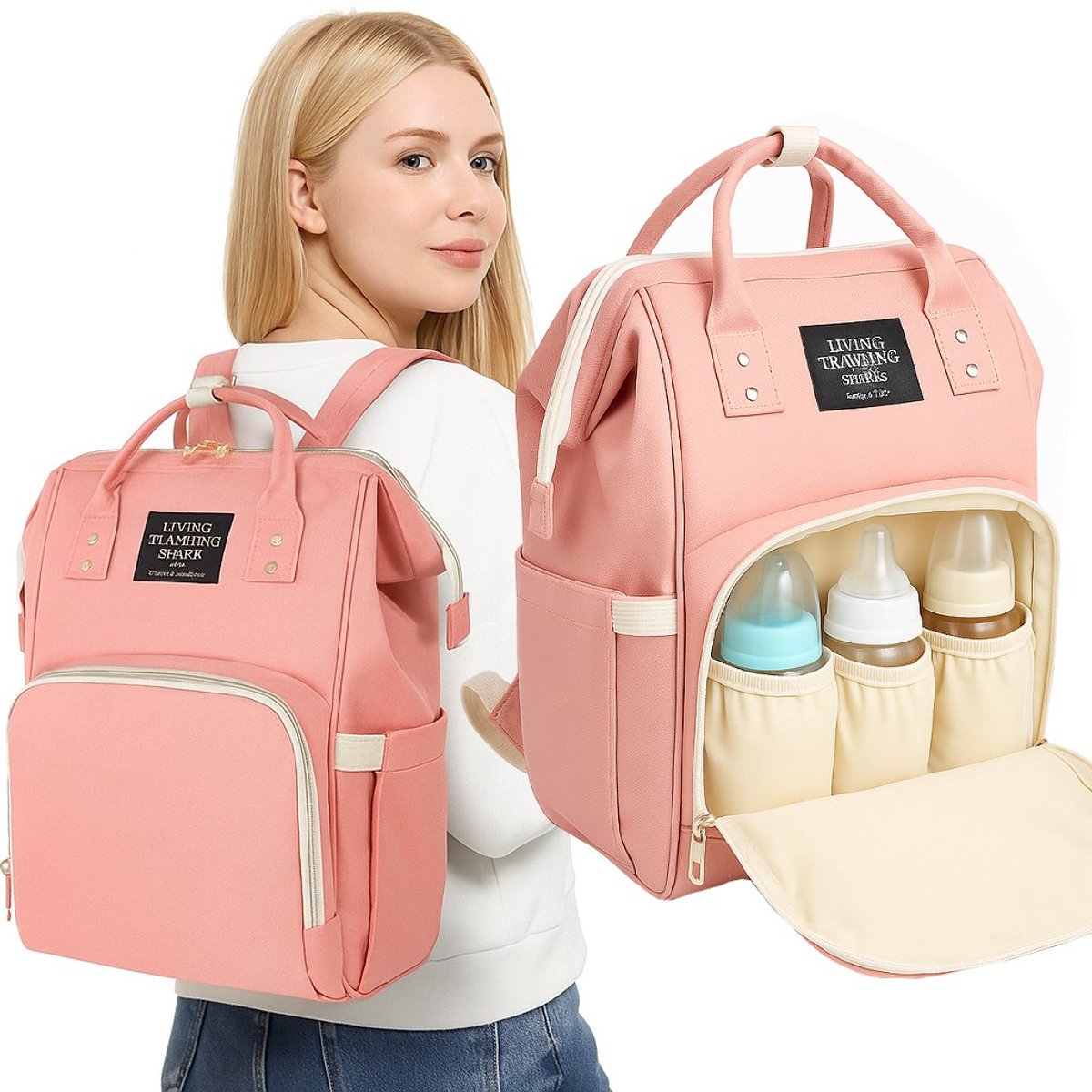 Mommy Bag Luiertas Organizer Rugzak - Roze