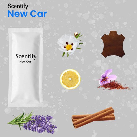 SCENTORINI Auto luchtverfrisser, auto geur interieur, auto luchtverfrisser clips, autogeur, bestrijdt geuren in de auto, autoparfum, nieuwe autogeur, 4 ml x 6 stuks, zeegeur, nieuwe auto geur