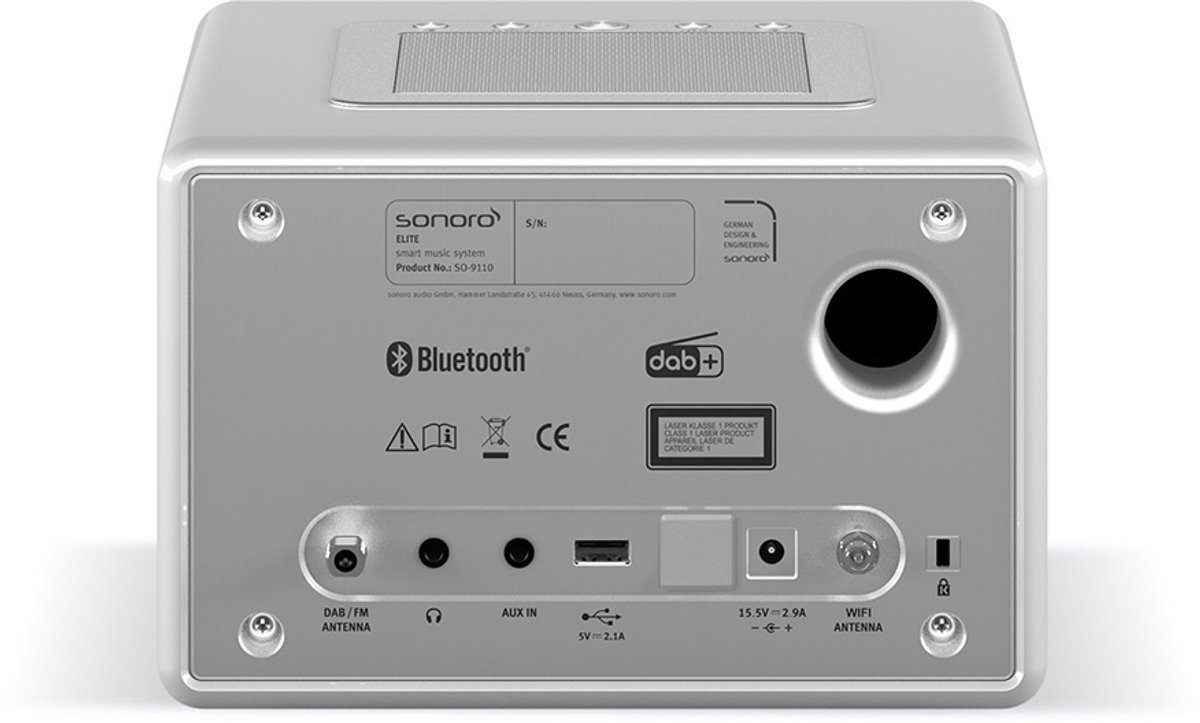 Sonoro Elite 2025 Internet Radio met CD-Speler - zilver