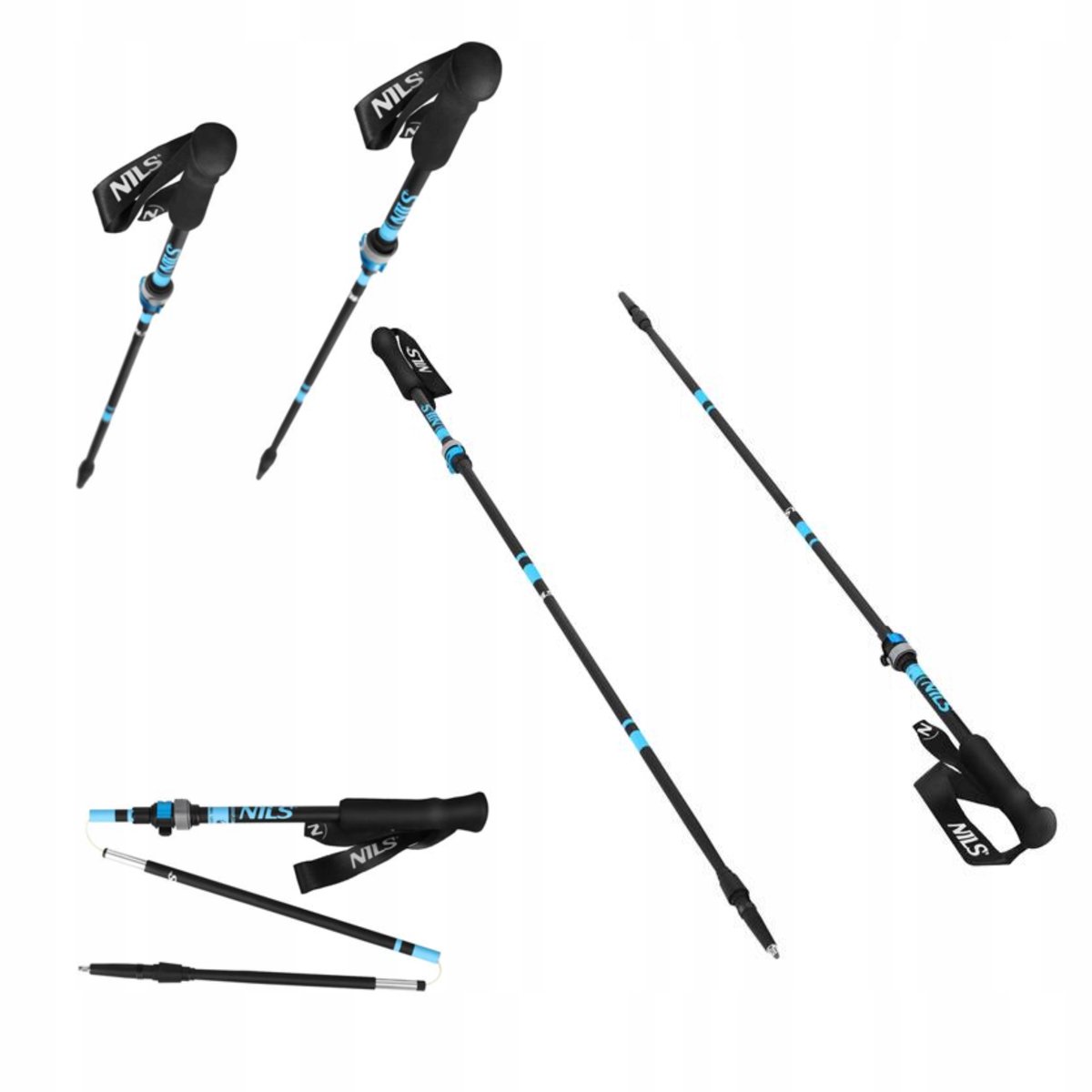 Nils TK8604 Nordic Walking-stokken - Verstelbaar aluminium
