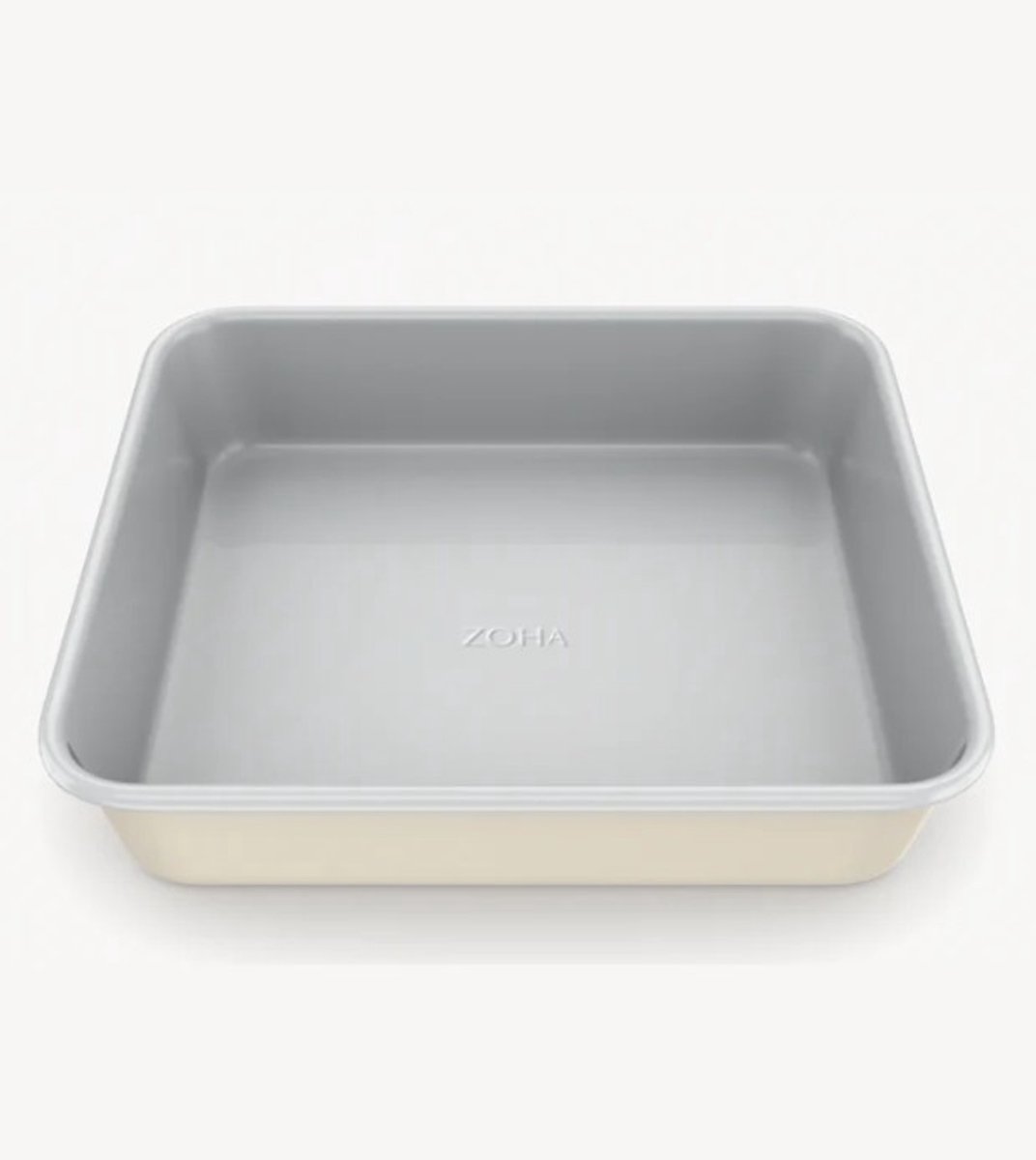 Zoha Vierkante Keramische Bakvorm 24 cm – PFAS-vrij – Natuurlijk Antiaanbak – Beige