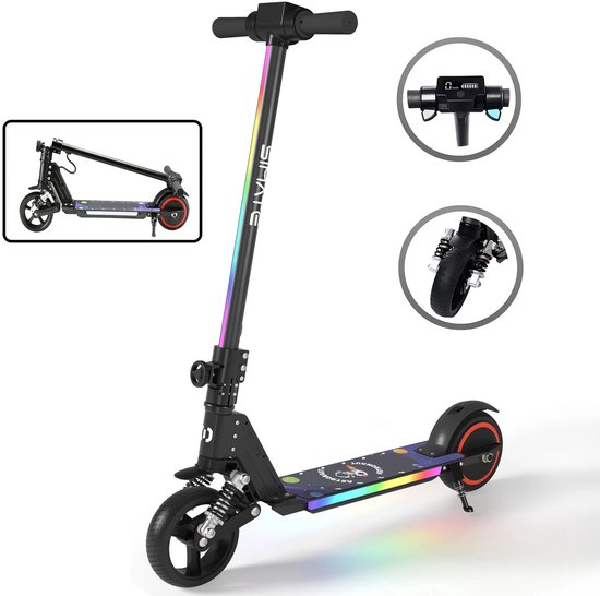 Test de la trottinette pliable Goplus pour enfants, violet