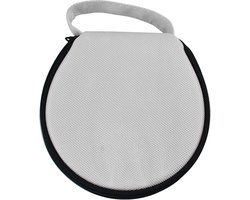longziming -Grijze CD/DVD Draagtas – Waterdichte Opbergcase voor 20 Schijven – Compact en Veilig voor Auto, Thuis en Reizen – Beschermhoes voor CD’s en DVD’s