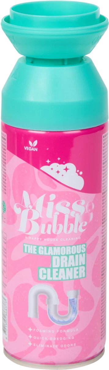 Miss Bubble Foam Drain Cleaner – Krachtige gootsteen ontstopper- Verwijdert vet en haar in gootstenen, doucheputjes & badkuipen