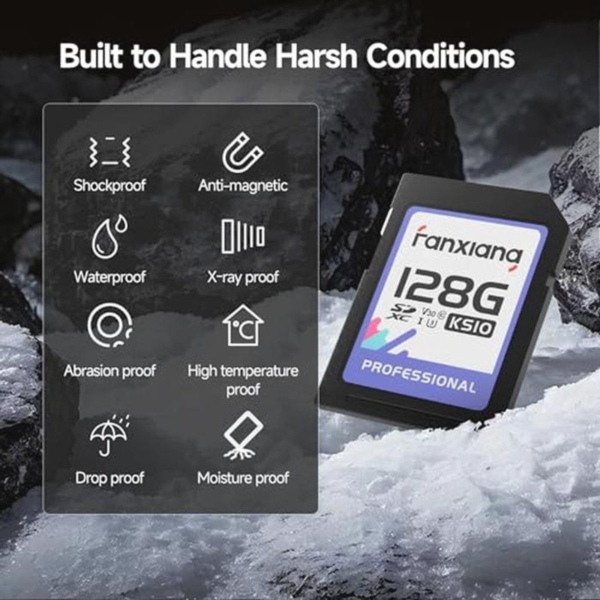 128 GB SD-kaart UHS-I met hoge leessnelheid voor snel gegevensoverdracht thumbnail 6
