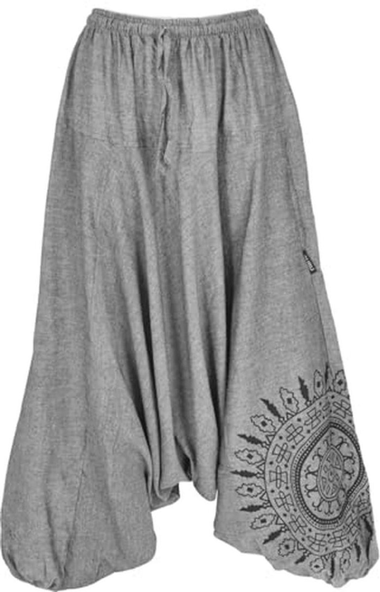 Harembroek Met Mandala | Pofbroek voor Dames | Katoenen Aladinbroek | Comfortabele En Modieuze Broek | Maat 40