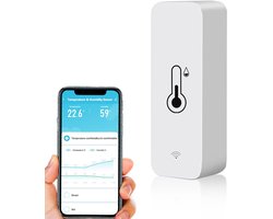 Ynkkvre - wifi thermometer hygrometer - slimme temperatuur en vochtigheidssensor - bluetooth binnen en buiten meter - app afstandsbediening voor thuisgebruik