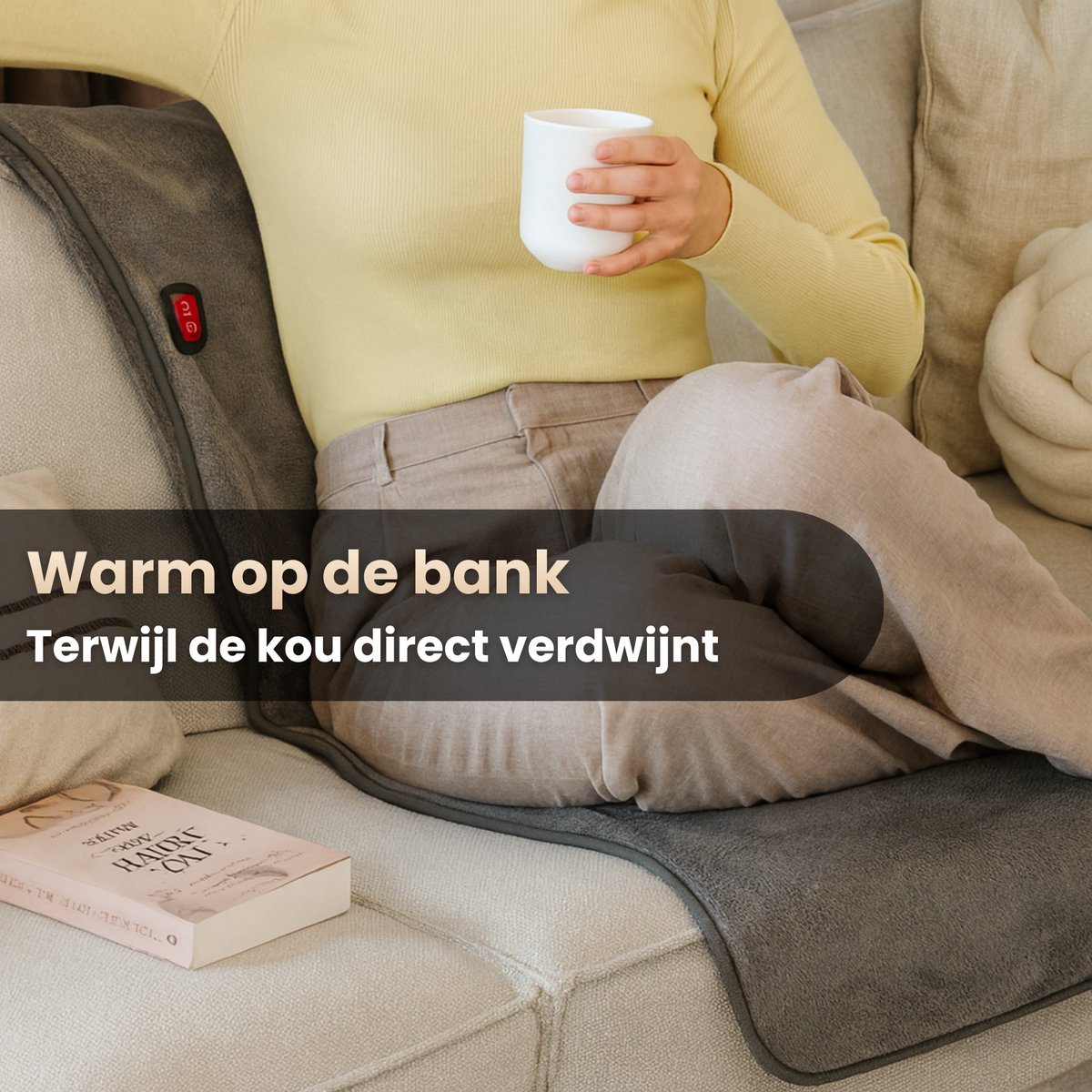 Stoelverwarming XL - Elektrische deken - Draadloos - afbeelding 3