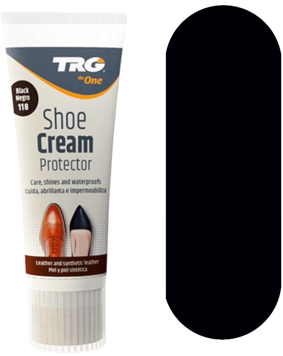 TRG - schoencrème in tube - Zwart - 75 ml