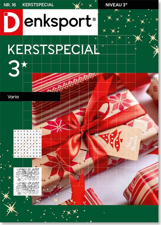 Denksport Puzzelboek - Varia 3* kerstspecial