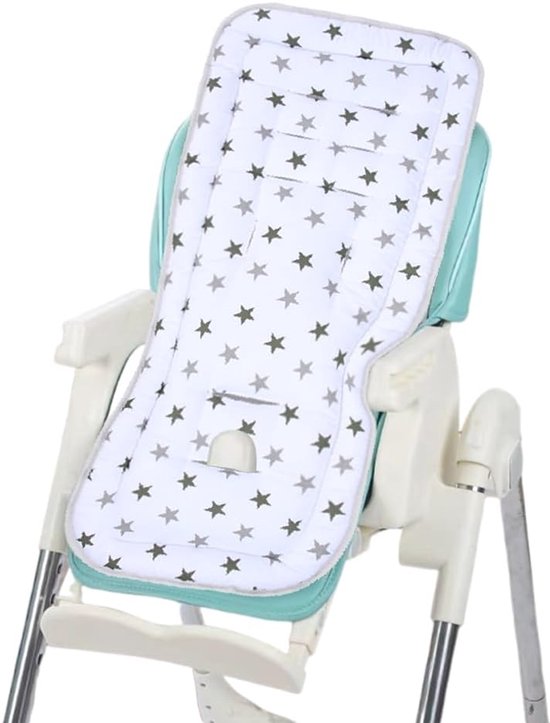 Universele Kinderwagenzetelvoering Katoen - Ademend Zacht Kinderwagenkussen Met Hoofd-Hals-Lichaam Ondersteuning, Instelbare Buggy Zetelmat Voor Pram/Pushchair van Merkloos — afbeelding 3