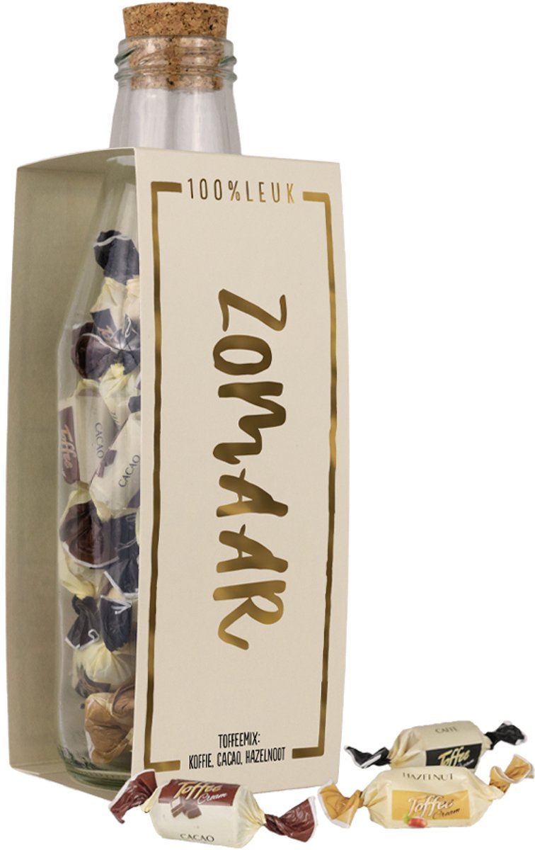 100%LEUK - Momenten fles - Zomaar - Toffee