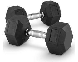 Dumbbell - Hexagon - Dumbbellset 12,5KG - 12.5 kg - Set van 2 stuks