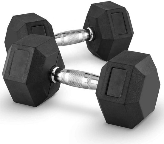 MD Sport Hexagon Dumbbellset 2 x 12,5 kg