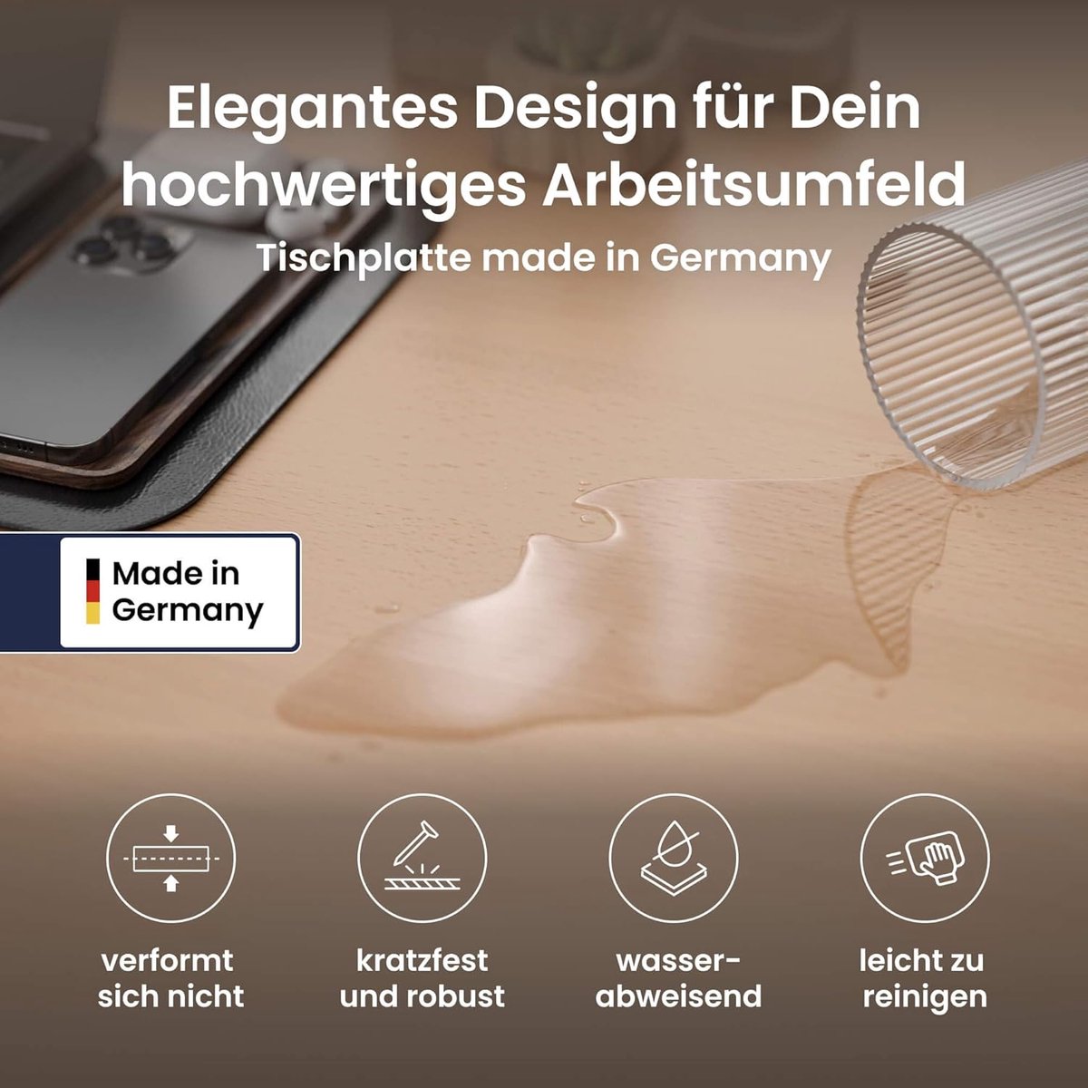 Elektrisch Zit-Sta Bureau Altameubel Desktopia Pro X Plus – Ergonomisch In Hoogte Verstelbaar Bureau 160×80 cm – Beuken Tafelblad – Stil Dubbel Motorsysteem – OLED Memory Handset – Anti-Collision – Sta Bureau voor Kantoor & Thuiswerk