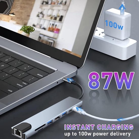 RGG 8-in-1 USB-C-hub thumbnail 3