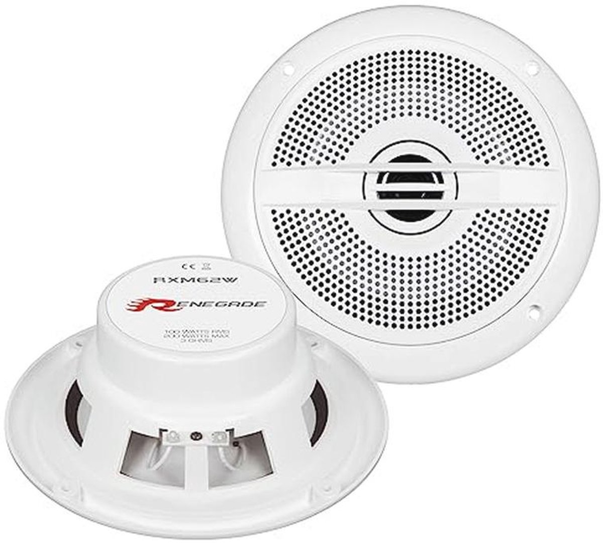 Coaxiale 2-weg luidsprekers 16,5 cm - Spatwaterdicht voor Marine en Outdoor