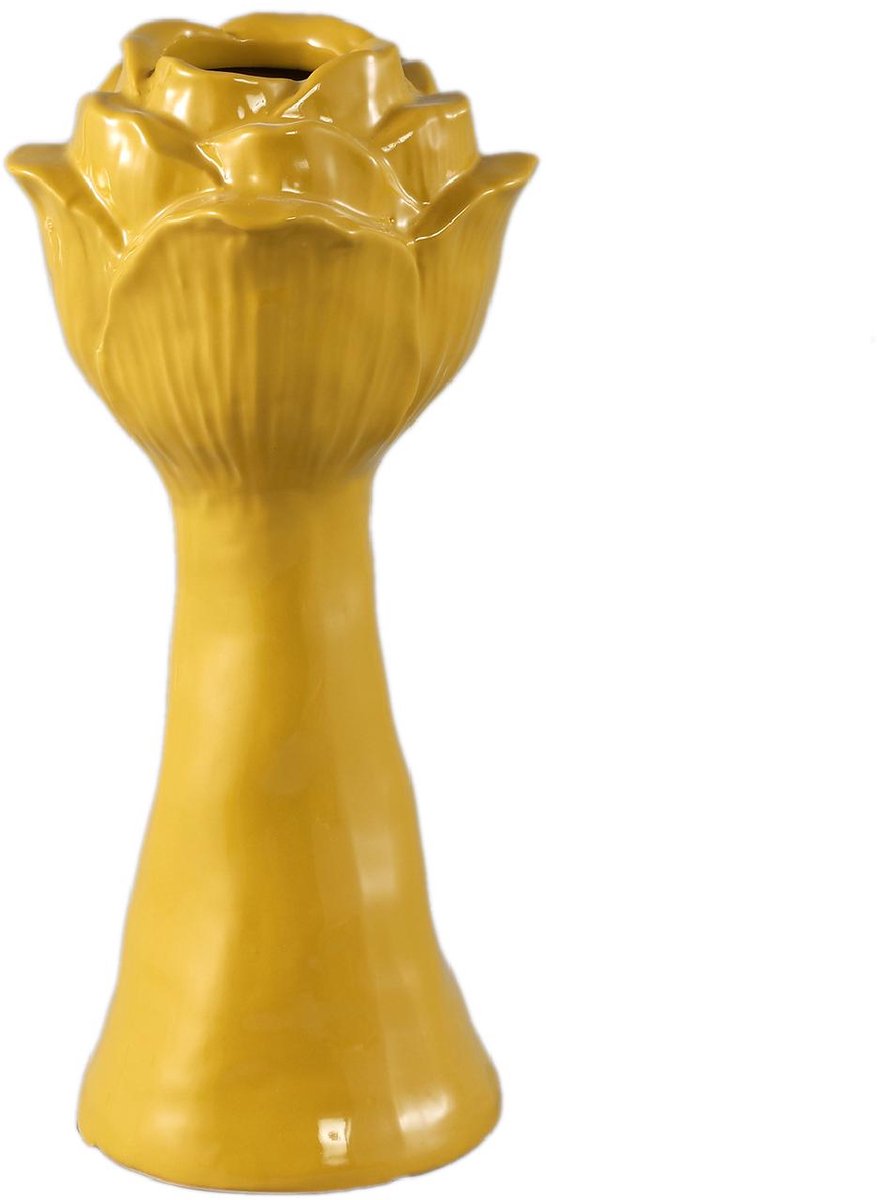 PTMD Vaas Minerva - Geel - 14.5x14.5x30cm