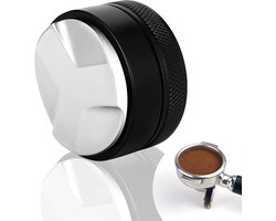longziming -Koffieverdeler 53 mm – Verstelbare Coffee Distributor met Siliconen Mat – Anti-Slip Ontwerp – Barista Accessoire voor Espresso & Koffiemaling
