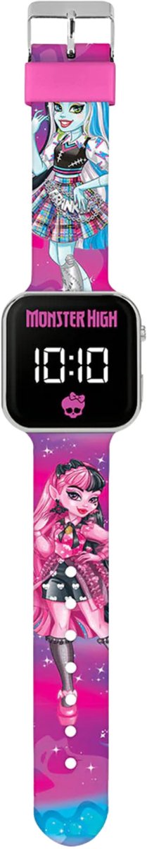 Monster High LED Horloge met Bedrukte Band