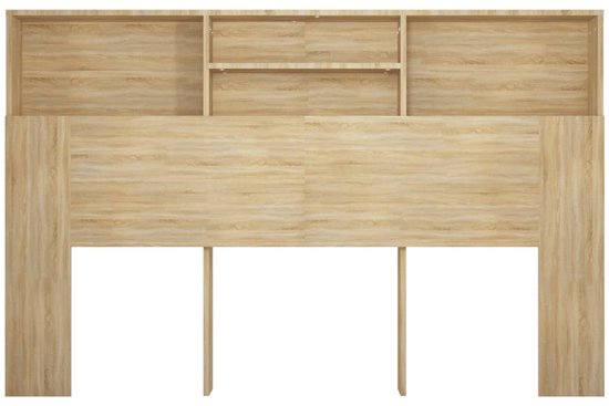 Hoofdbordkast | Hoofdkast | Hoofdborden bed 160x19x103,5 cm sonoma eikenkleurig