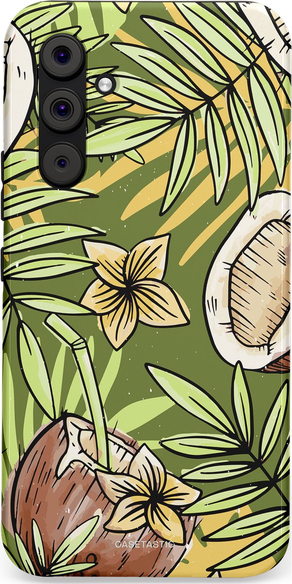 Casetastic Hoesje Geschikt voor Samsung A54 (5G) - Stijlvolle Beschermende Duo-layer Case - Kokos Chill