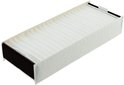 Wit akoestisch filter met zwarte randen, 192x75x35mm.