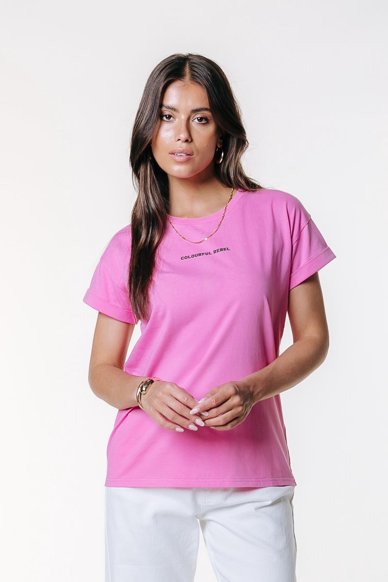 Colourful Rebel Uni Logo Boxy Tee - S