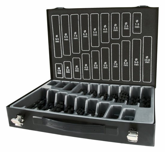 TERRAX by RUKO 5x Magazine de forets hélicoïdaux DIN 338 Type N, HSS-R - 130...