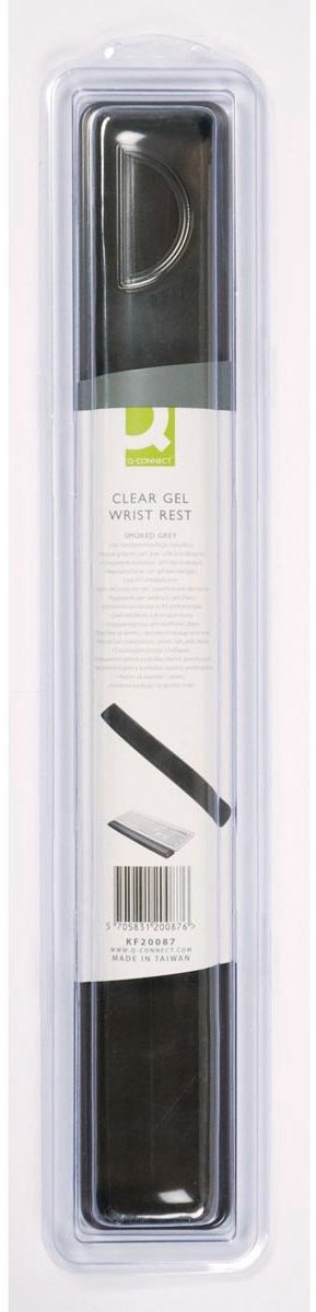 Q-CONNECT polssteun antislip transparant zwart