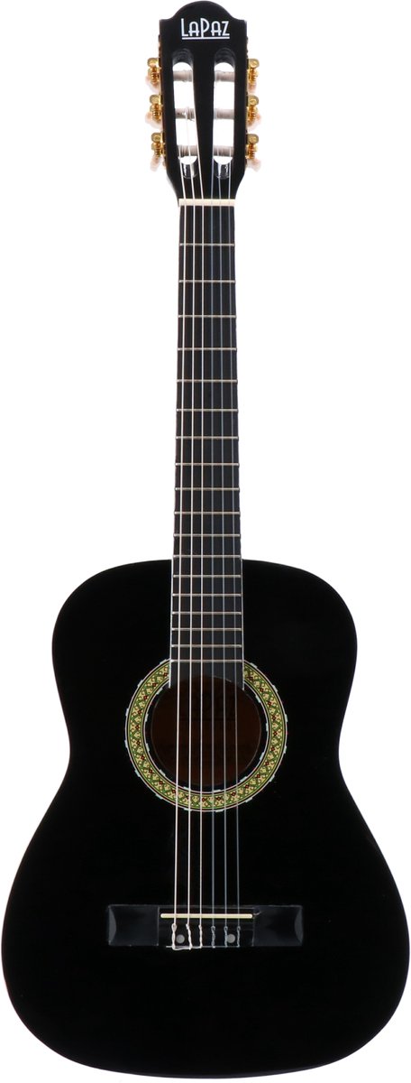 LaPaz 002 BK 1/2 klassieke gitaar zwart