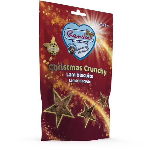 Renske Christmas Crunchy - Verwensnacks - Lam 200 g