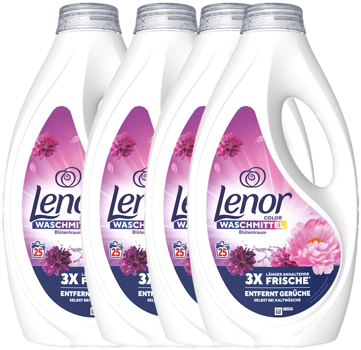 Lenor Color Waschmittel Blütentraum – 4 × 1125 ml – 100 Waschgänge