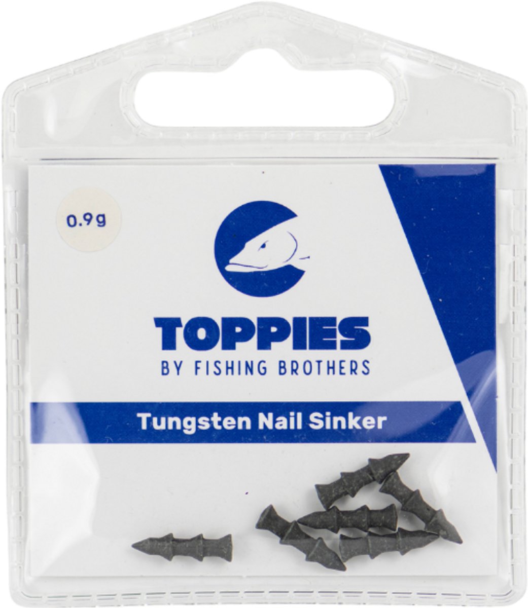 Toppies Tungsten Nail Sinker Black Oxide 0.9gr