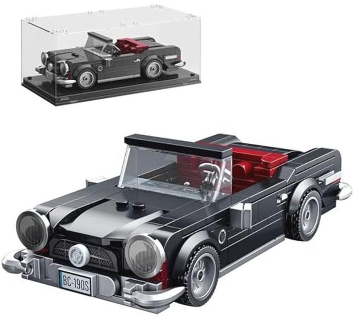 Bouwpakket Raceauto Modelbouwset met Vitrine voor Kinderen en Volwassenen