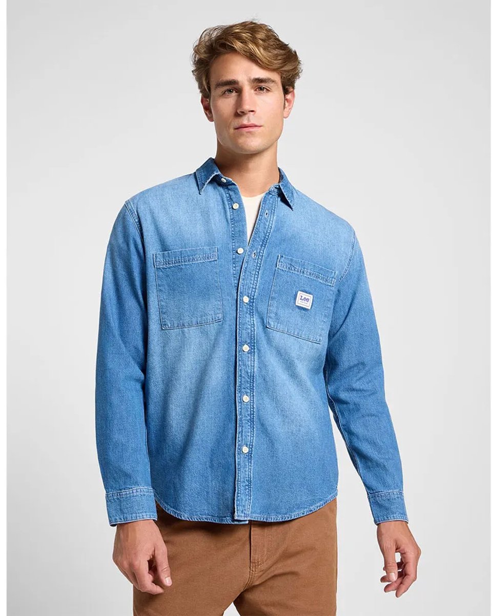 Lee Workwear 2.0 Overhemd Met Lange Mouwen 2XL Man Denim