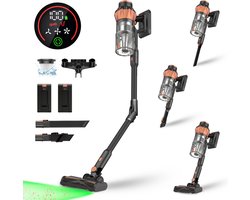 MYBOT S10 VisionPro - Steelstofzuiger - 2 Accu's - 430W - 34Kpa - 3 Zuigniveaus - Vacuum Cleaner - Steelstofzuiger Draadloos - Zonder Zak - Op Accu
