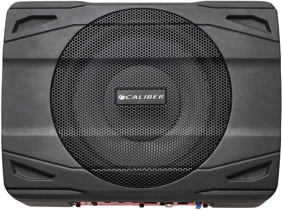 Caliber Subwoofer sous le siège pour auto avec amplificateur - RMS 100 Watt - puissance maximale 500 Watt - RCA - Woofer 8 pouces (BC120US)