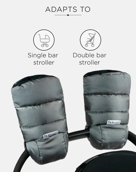 Handwarmers Kinderwagen - Waterdichte Mof voor Stang, Warme Schoephandschoenen voor Koud Weer — afbeelding 2